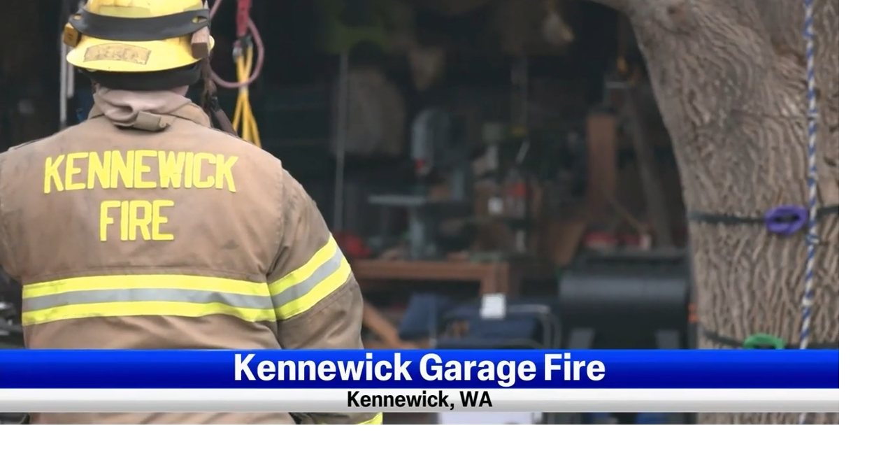Sunday morning garage fire in Kennewick, crews managed to keep it from spreading News