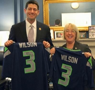 Congressman Paul Ryan Gets Autographed Russell Wilson Jersey, News