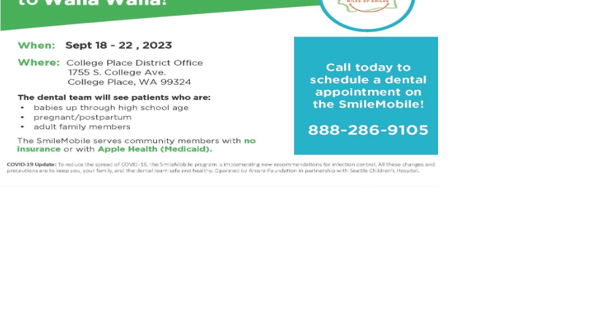SmileMobile to stop in Walla Walla - Vimarsana News
