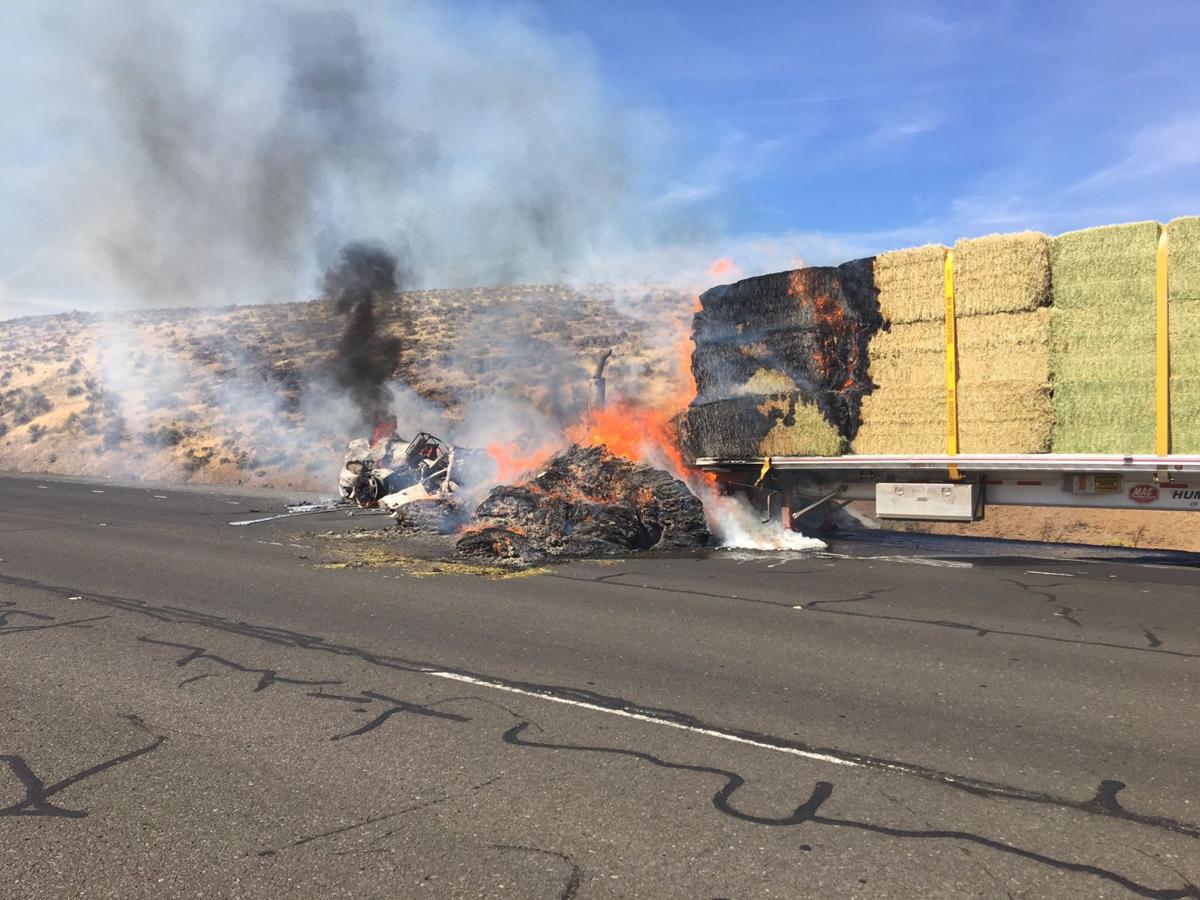 One westbound lane of I90 near Vantage reopened following brush fire