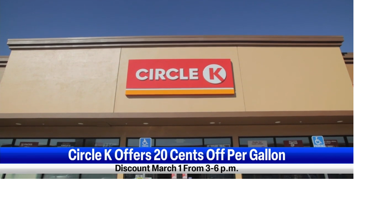 Get 20 cents off per gallon at Circle K fuel day popups in Kennewick
