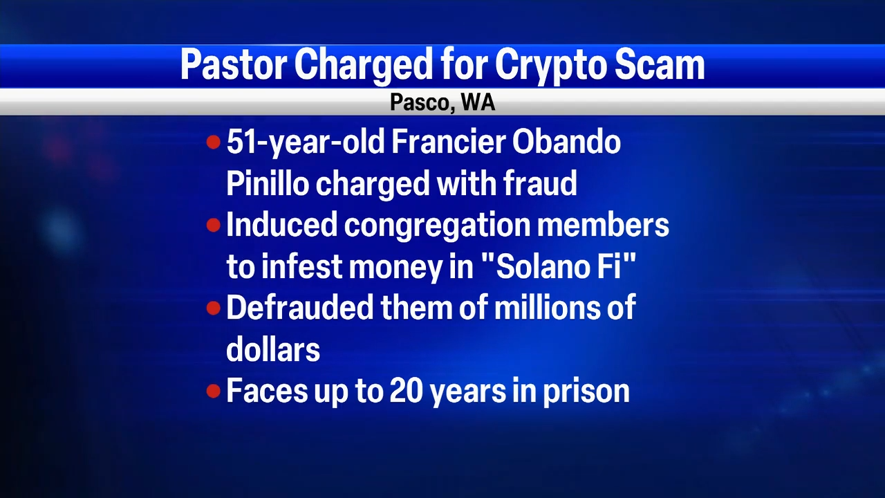 Pasco pastor charged with fraud in cryptocurrency scam