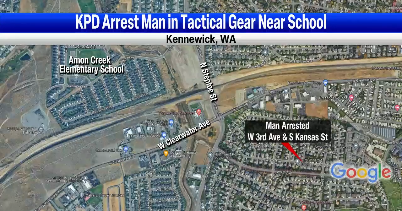 Suspicious man near elementary school arrested by Kennewick Police after hiding under deck - Vimarsana News
