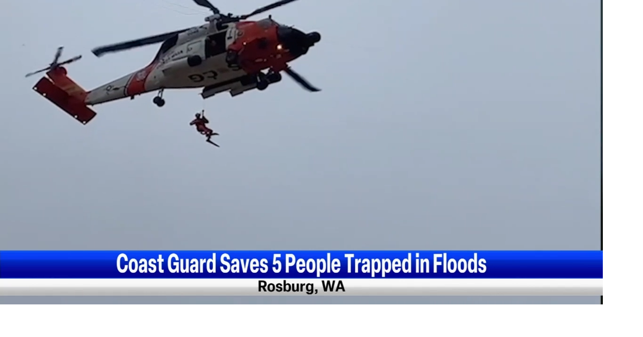 Coast Guard rescues 5 people from flooding waters near Rosburg | News ...