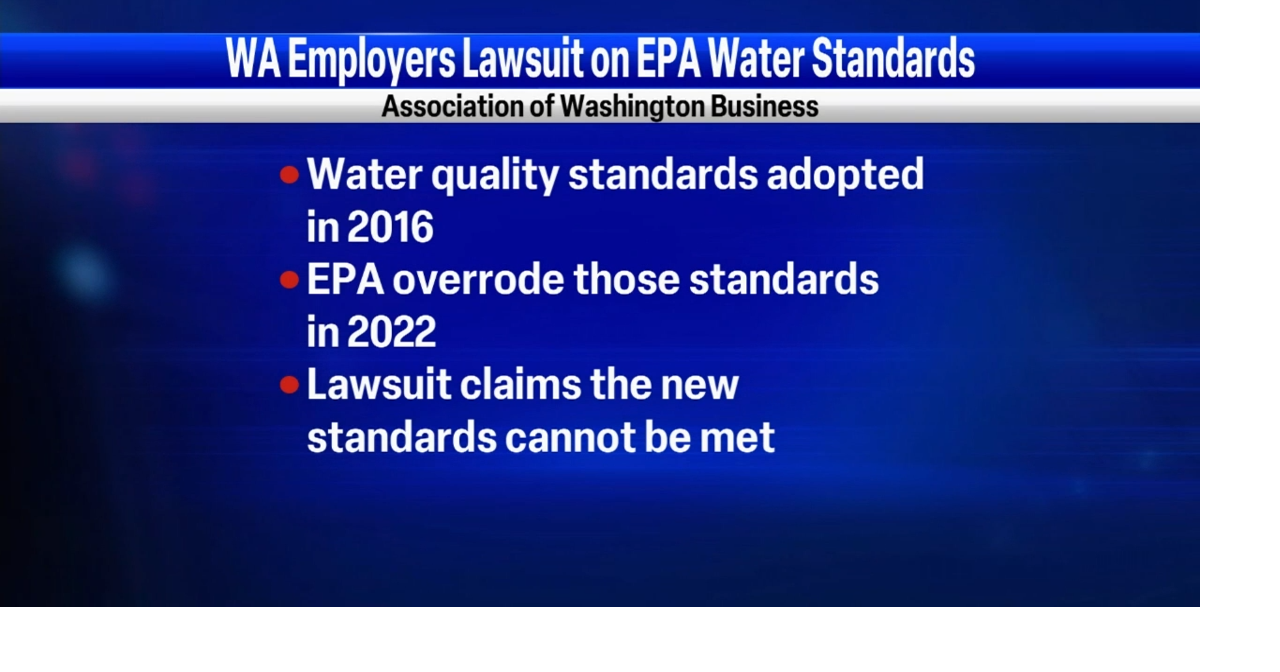 Washington employer groups file lawsuit on new EPA water quality