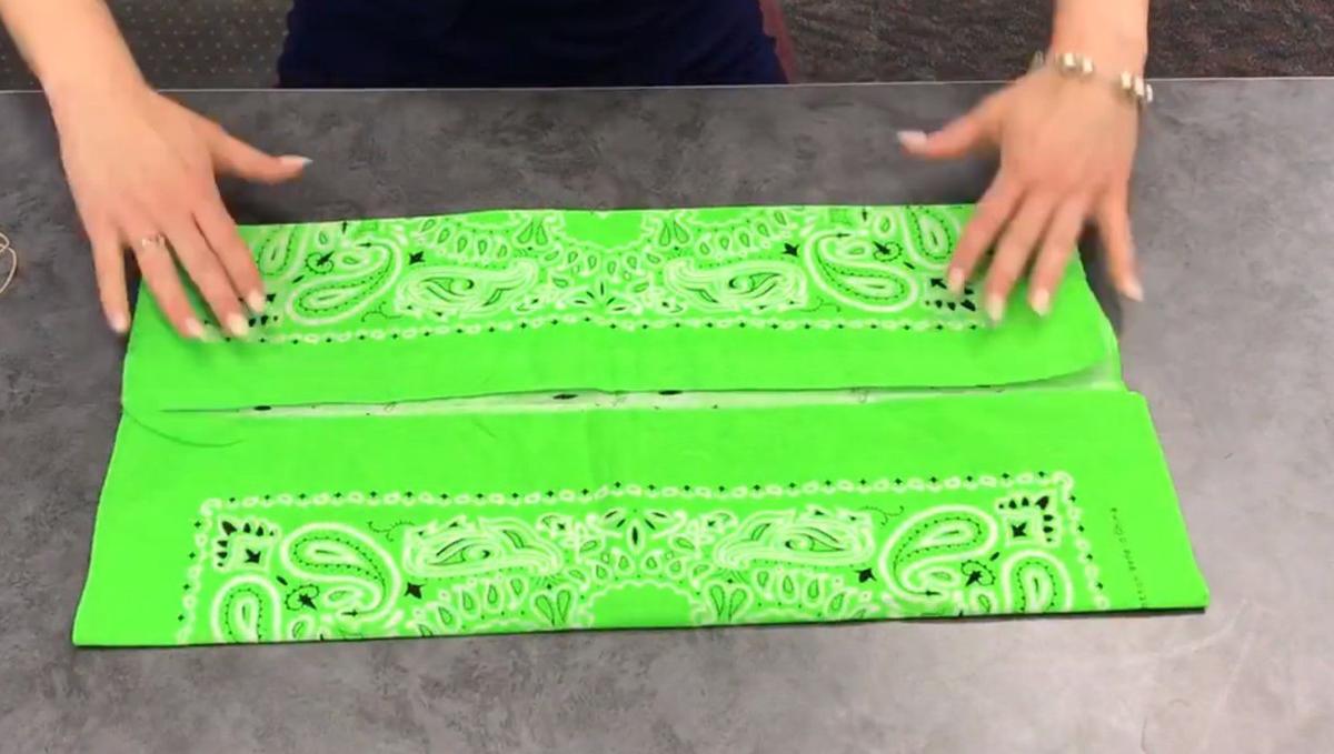 How to make a homemade mask with just rubber bands and a ...