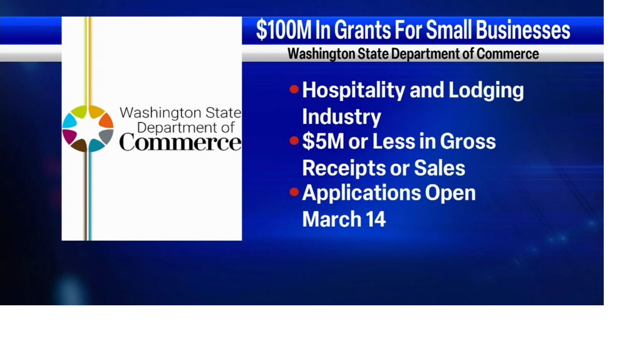 100 million in grants available for WA hospitality and lodging