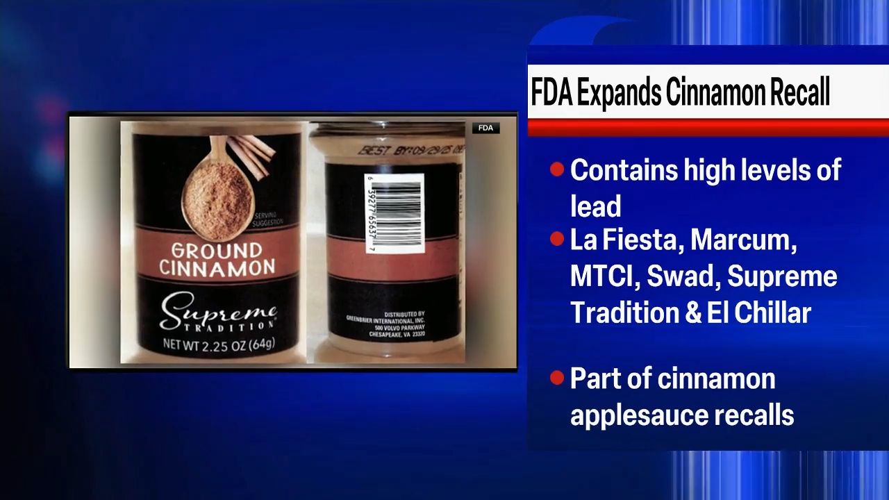 FDA issues warning about lead in more cinnamon products | Northwest & National News | nbcrightnow.com