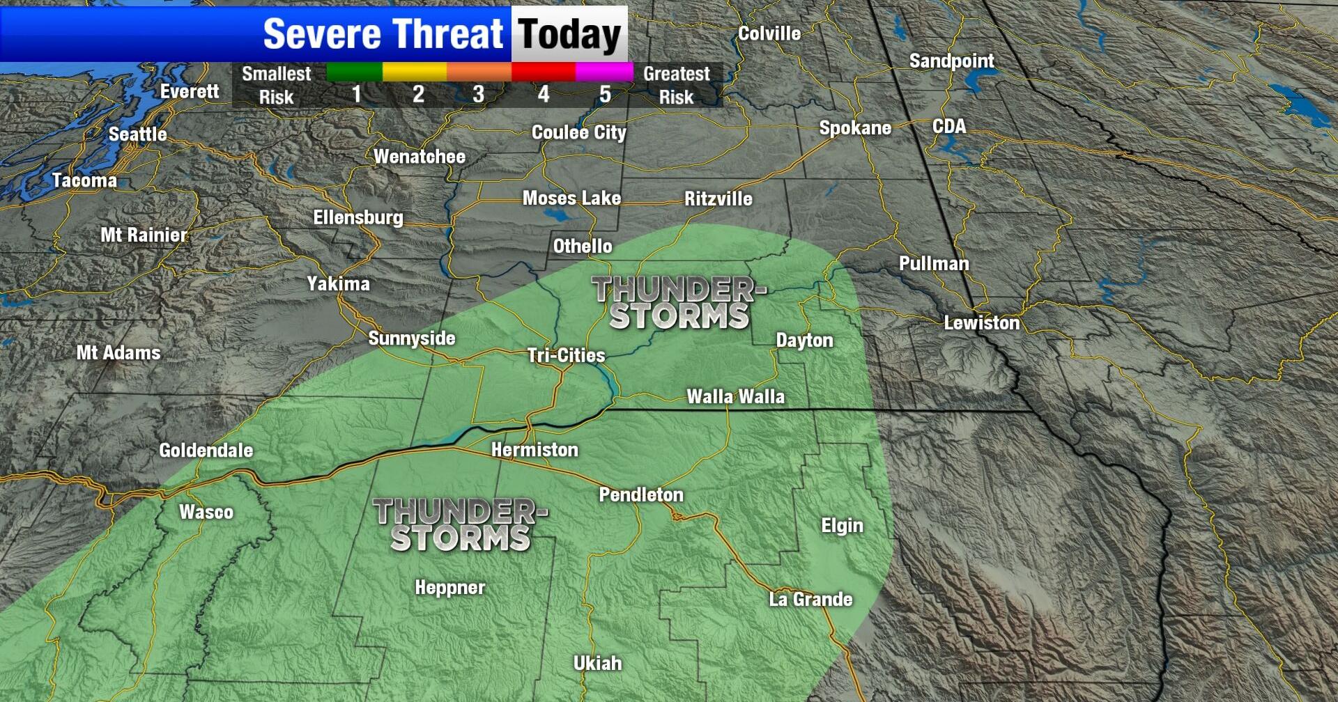 A cloudy and warm Memorial Day leading to overnight thunderstorms in the Columbia Basin - Vimarsana News