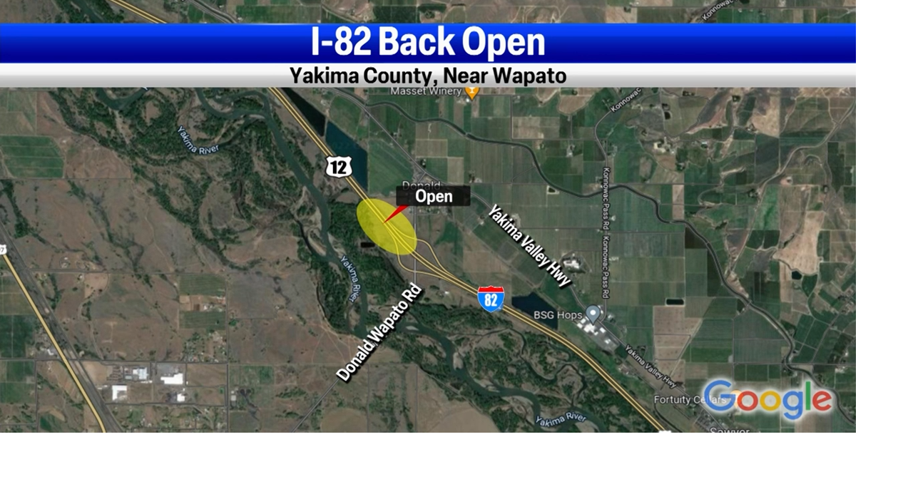 I82 reopened after multiple crashes near Wapato News