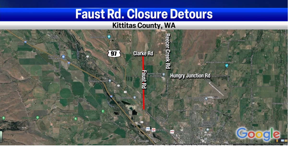 Bridge replacement to close Faust Road in Kittitas County for six ...