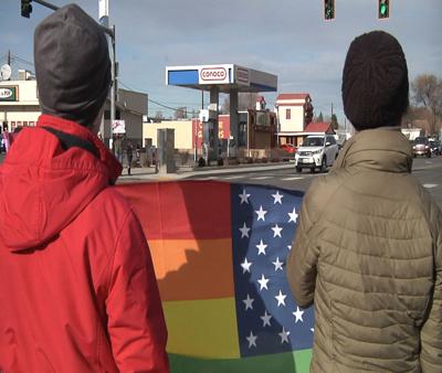 Several rally in Pasco for gay man who was beaten