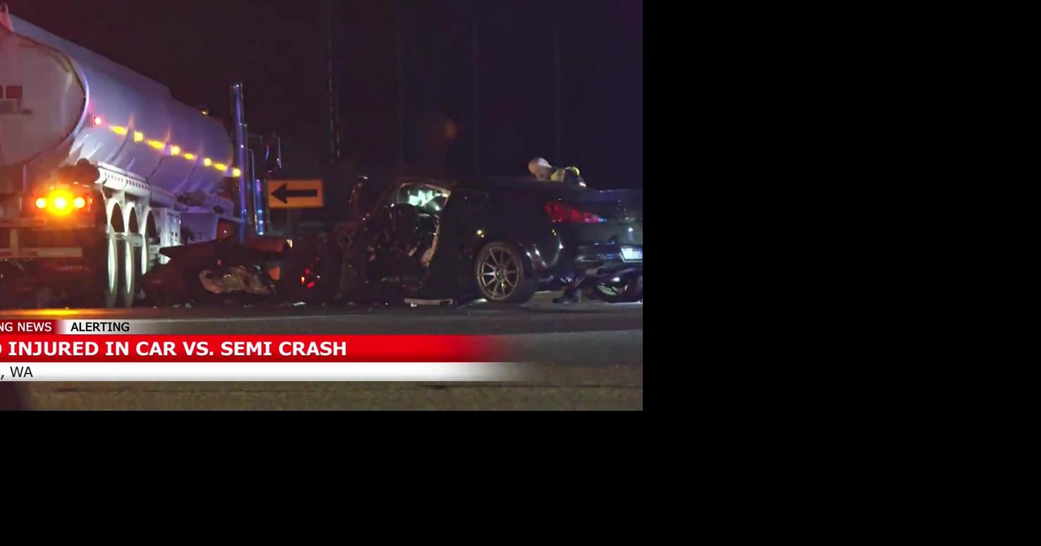 2 people seriously injured in car vs. semi truck crash in Pasco | News ...