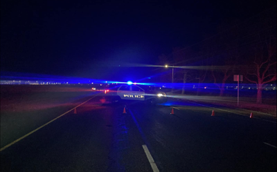 Car vs pedestrian collision