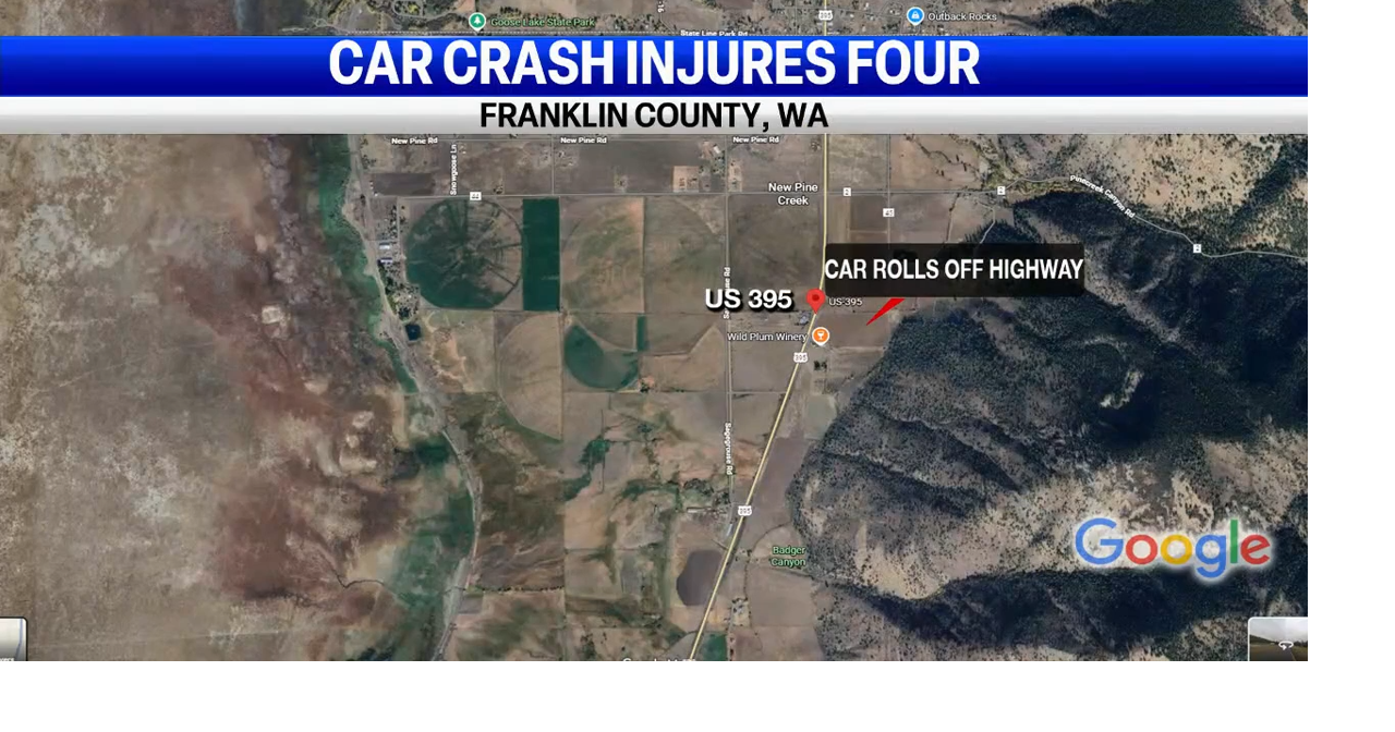 Connell crash leaves four injured after vehicle rolls multiple times ...
