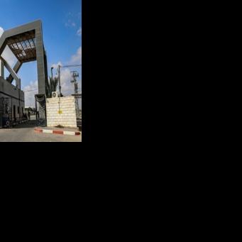 The Rafah border crossing with Egypt in the southern Gaza Strip on August 27, 2023