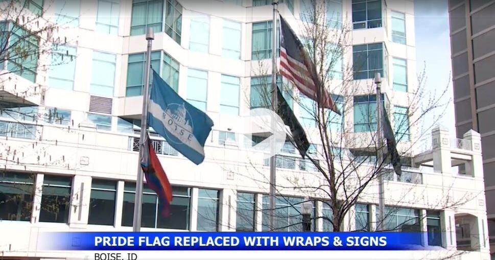 Boise City Hall adds rainbow artwork after pride flag removal