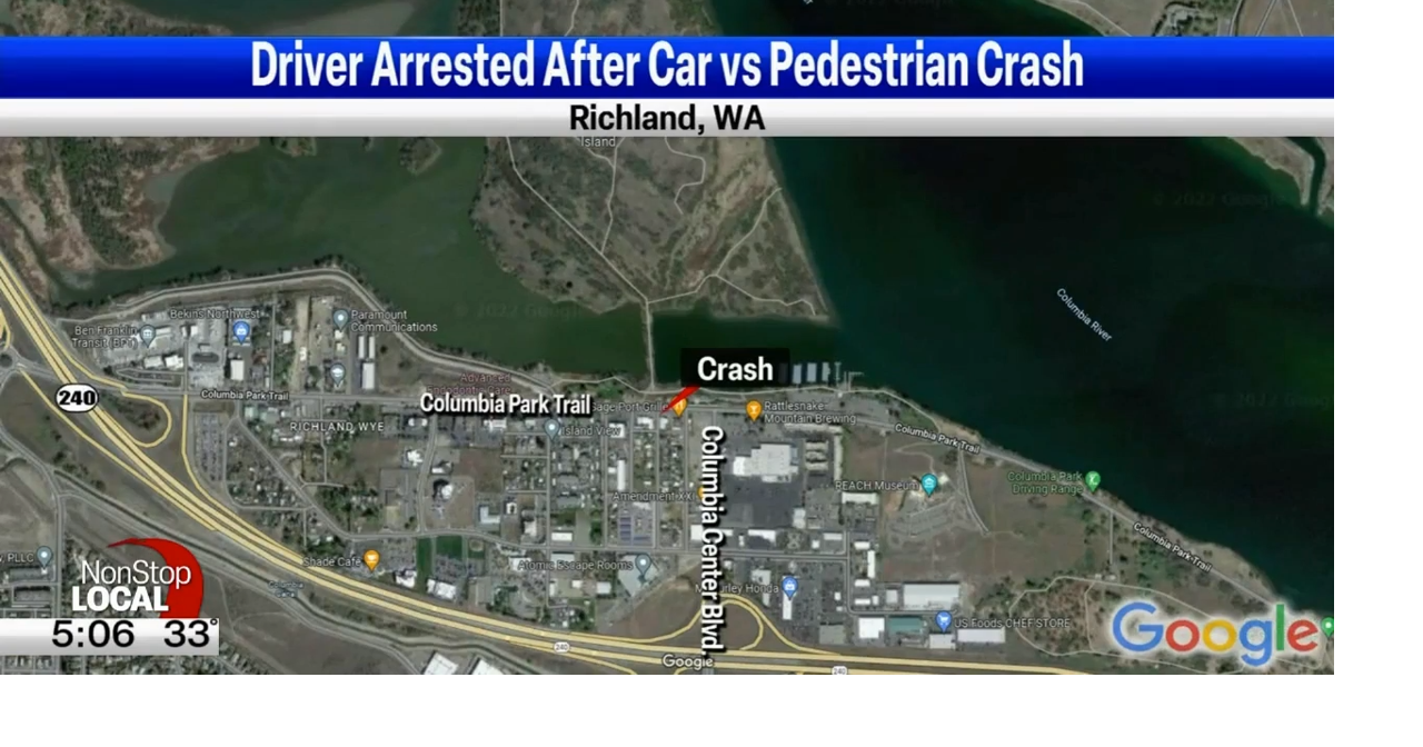 Car vs. pedestrian crash in Richland Top Video