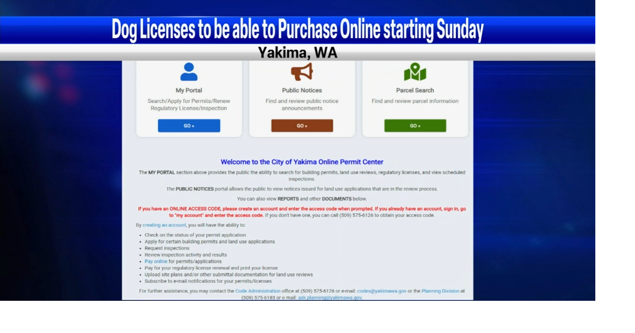 Yakima offers online dog licensing News