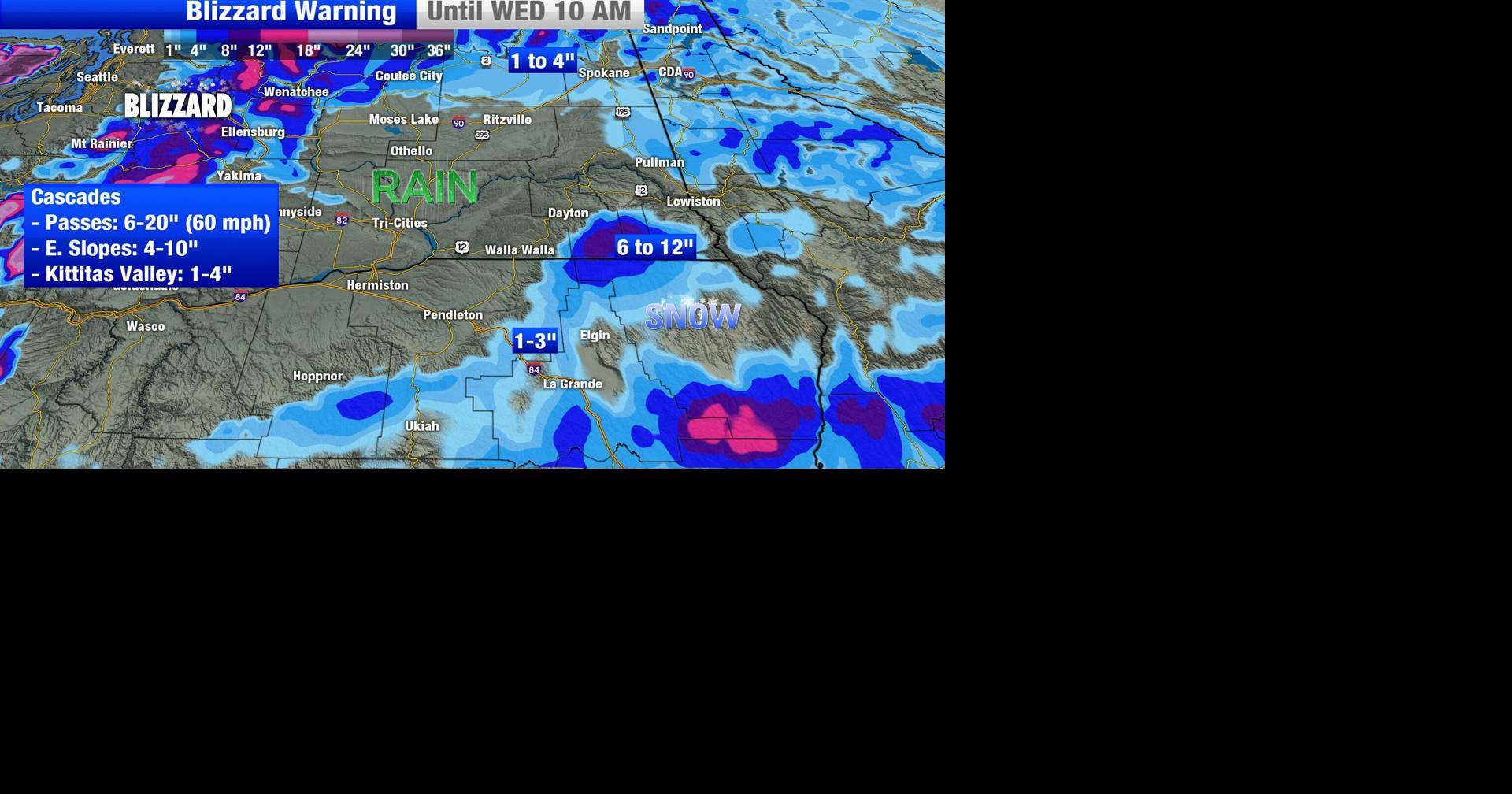 Weather Alert... Damaging Wind, Rain and Heavy Mountain Snow. | Weather ...