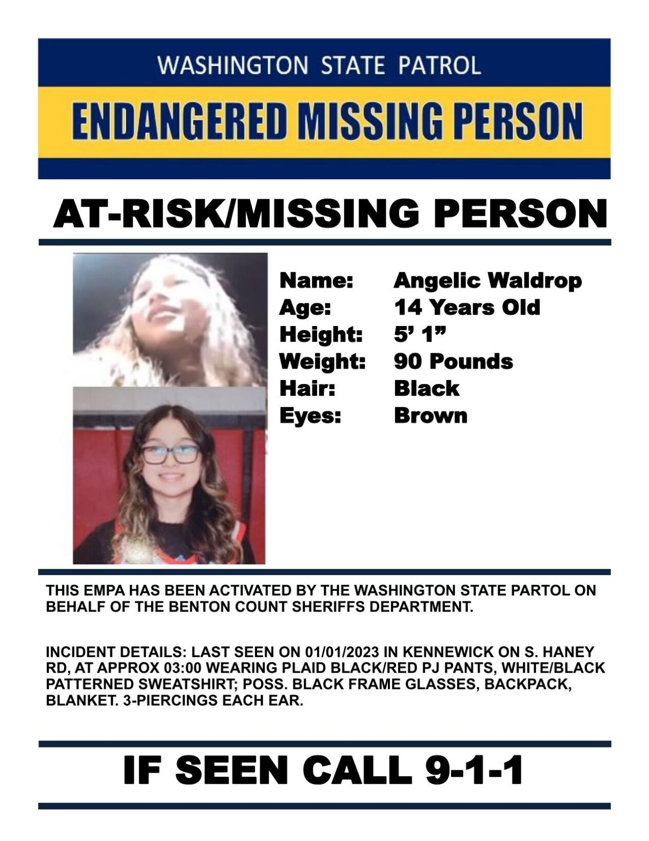 UPDATE: missing Benton County teen located | News | nbcrightnow.com