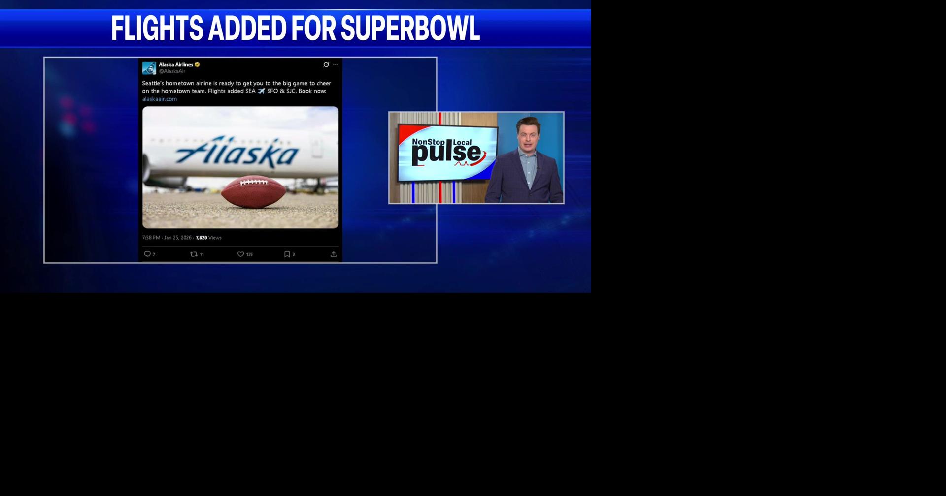 Alaska Airlines adds flights for Seahawks vs. Patriots Super Bowl rematch