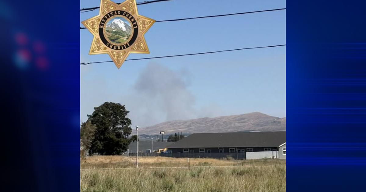 Vehicle fire sparks vegetation fire south of Ellensburg