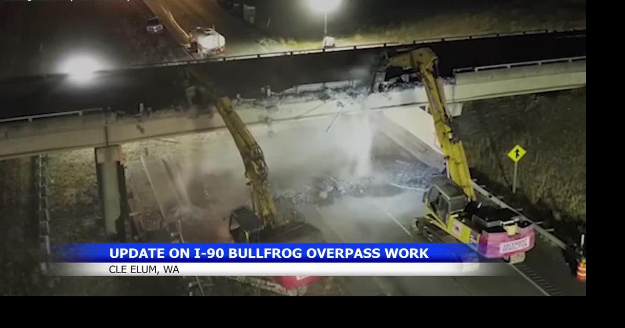 No Thanksgiving travel impacts from I-90 Bullfrog Overpass, construction starting soon