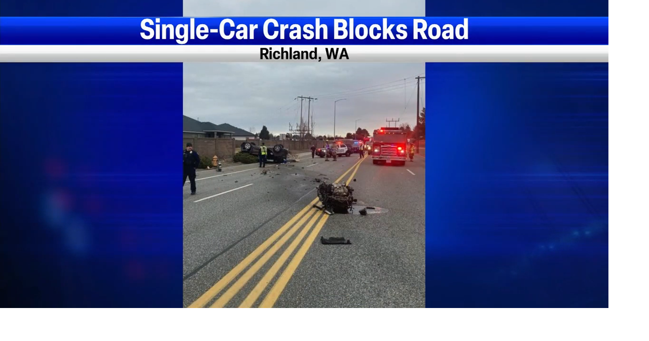 Steptoe reopened after single-car crash that injured three in Richland