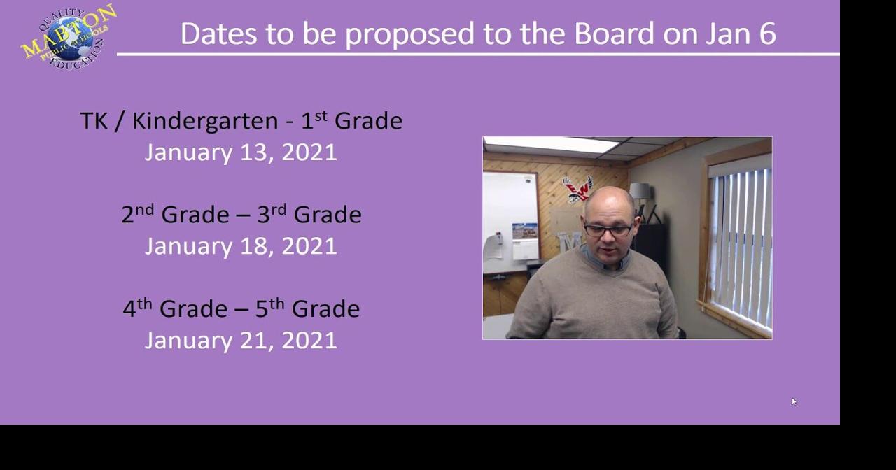 Mabton School District postponing hybrid inperson start dates Back