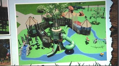 A playground for all kids nearly complete