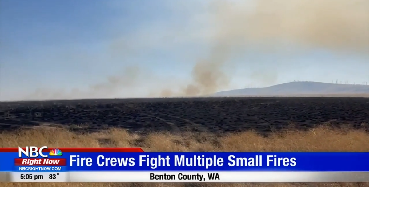 Fire crews from Kennewick and Benton County on scene of a fire near S Olympia and SR 397 News