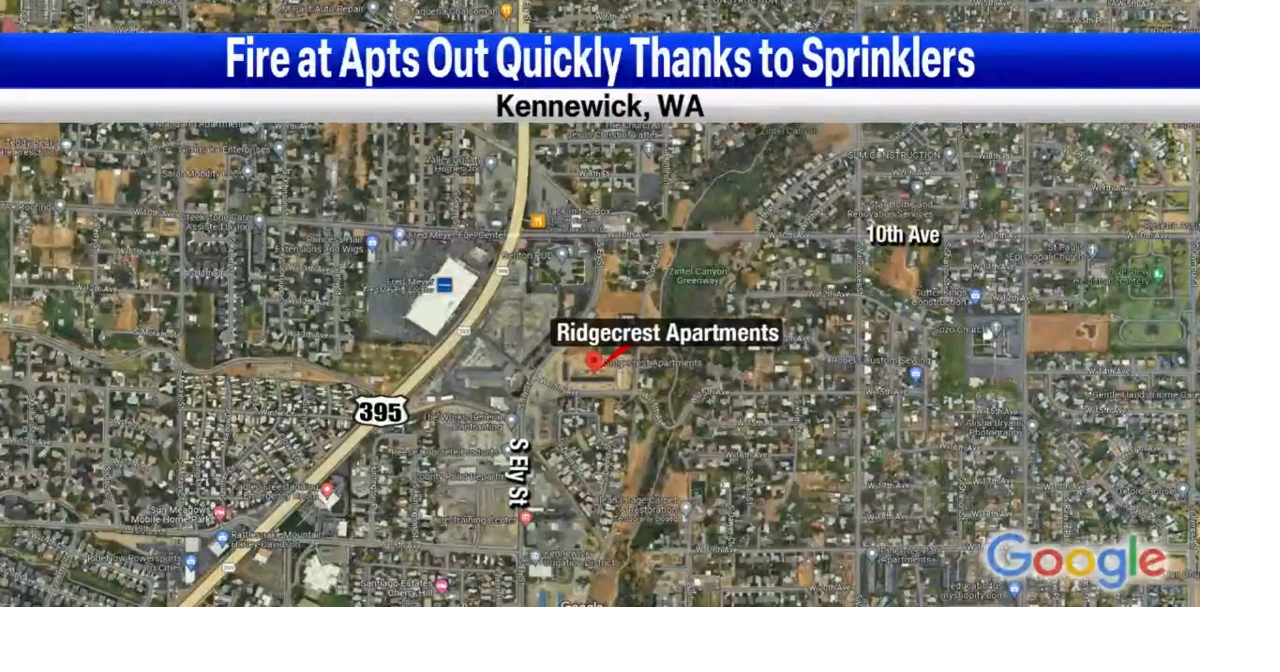 Automatic sprinkler prevents fire from spreading in Kennewick News