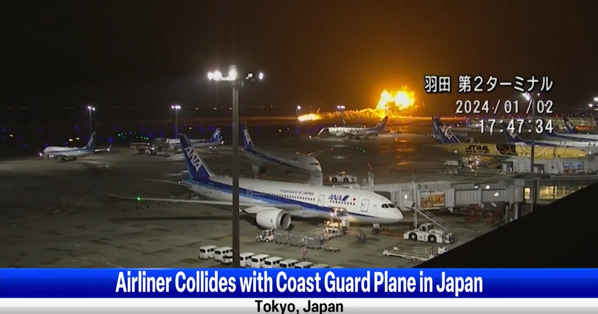Planes collide, catch fire in Japan | Video | nbcrightnow.com
