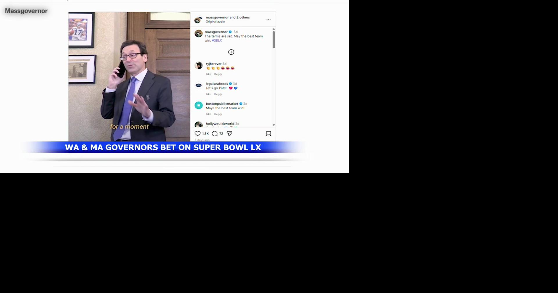 Washington Governor Bob Ferguson wins Super Bowl bet with Massachusetts Governor Maura Healey