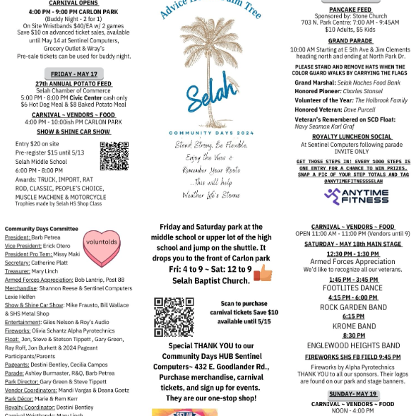Selah Community Days run May 16-19 - Vimarsana News