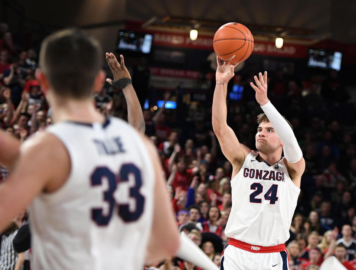 Gonzaga's Corey Kispert named WCC Player of the Week ...