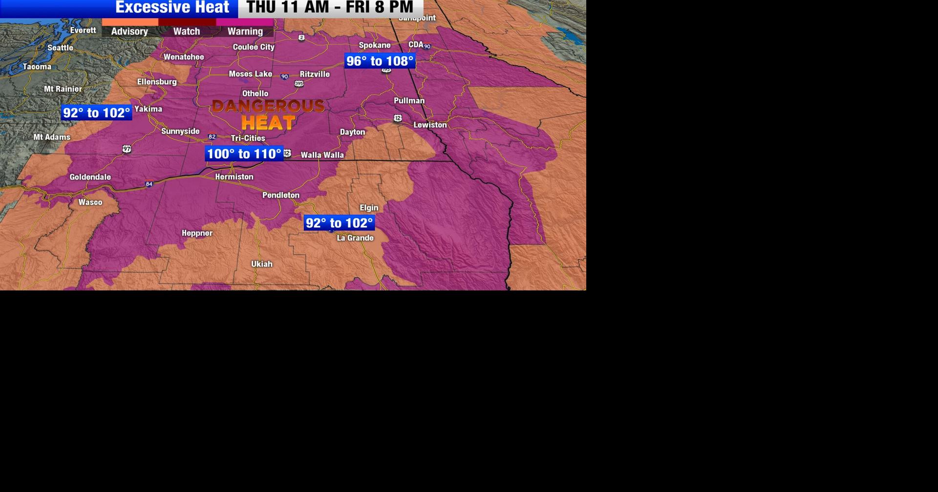Weather Alert... Thursday 11 AM to Friday 8 PM for dangerous heat ...