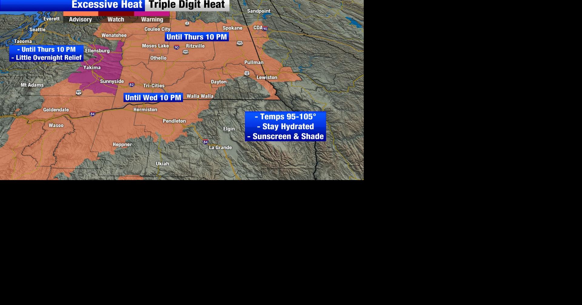 Excessive heat in the triple digits for the Yakima and Kittitas Valleys ...