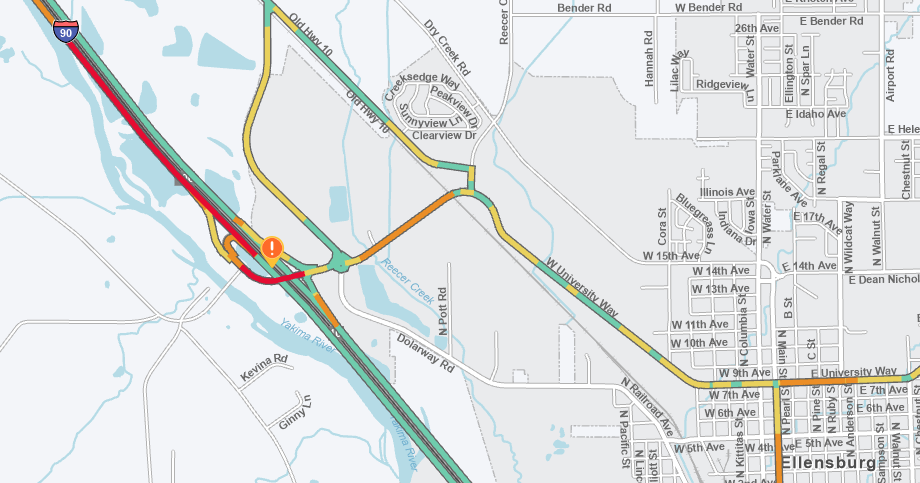 Crash blocks I-90 eastbound near Ellensburg, expect delays | News ...