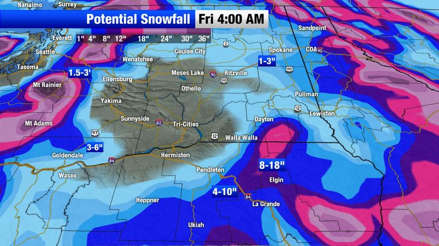 Heavy mountain snow, lowland rain showers and gusty winds | Weather ...