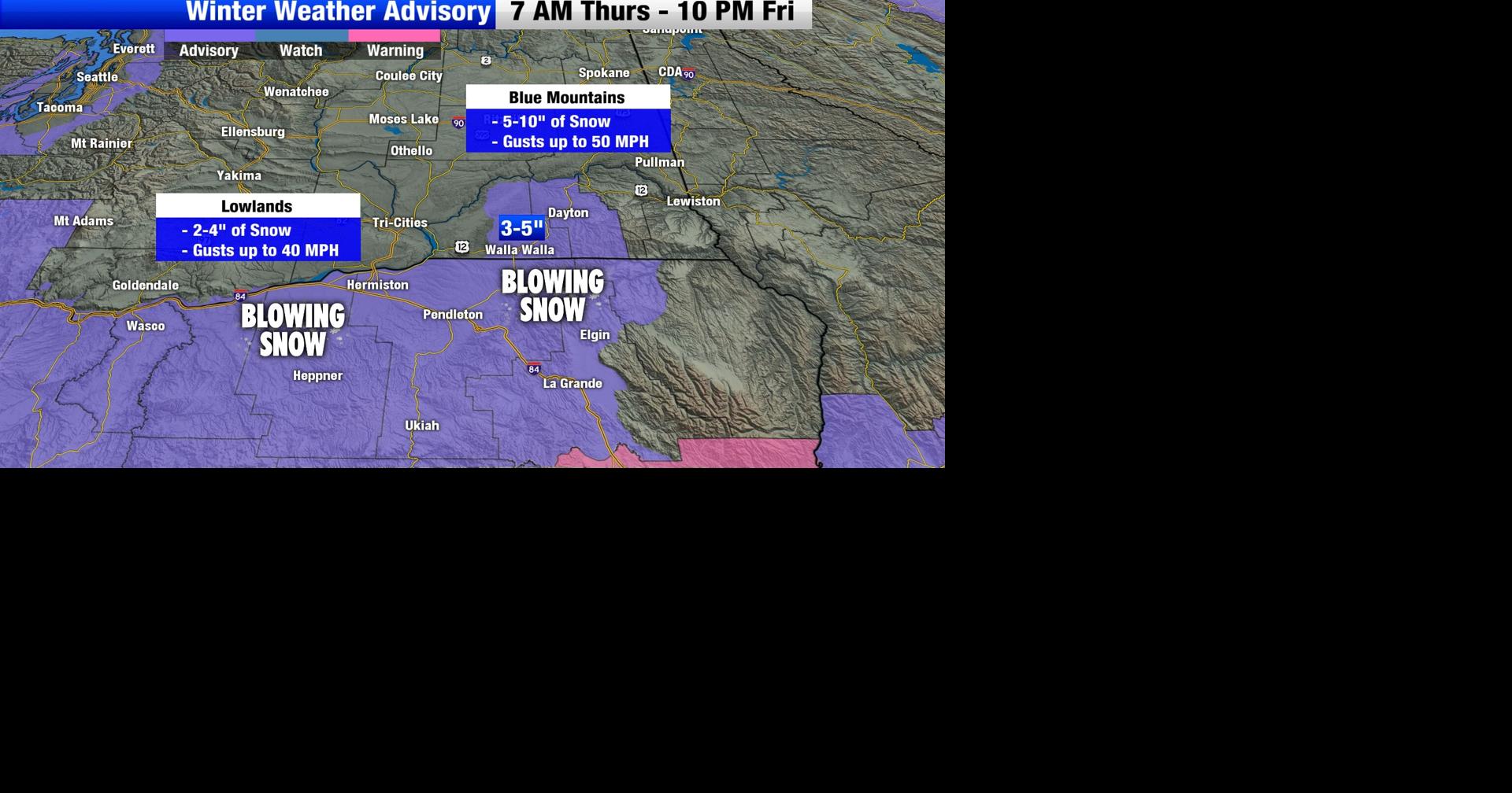 Incoming widespread snow Thursday morning through Friday night ...