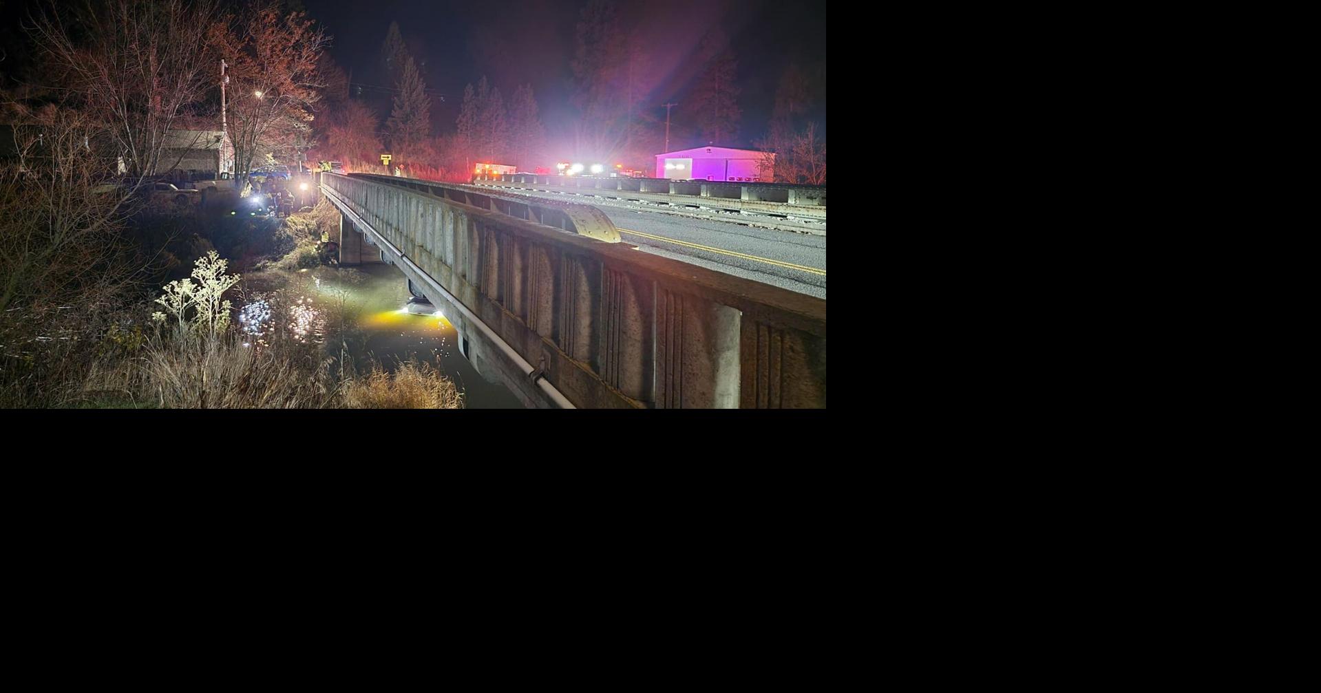 Car sinks near bridge in Palouse, water rescue operation involves ...