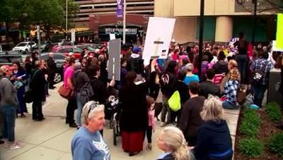 Spokane protesters take part in national abortion rights rally