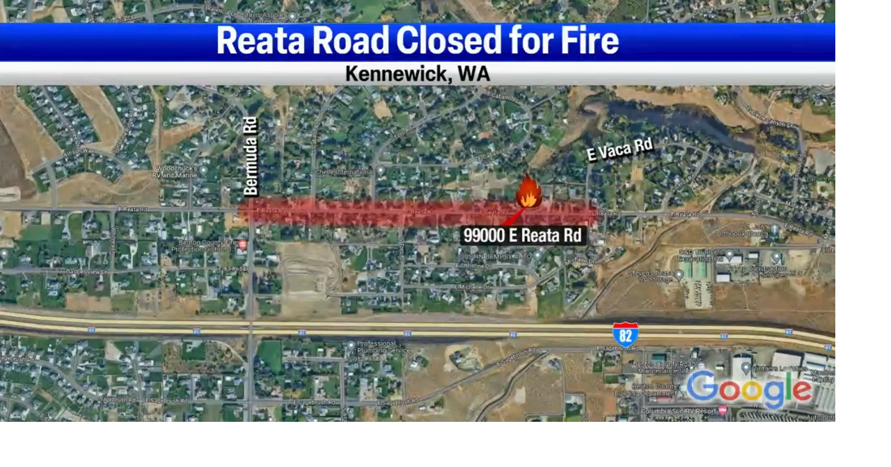 Reata Road closed in Kennewick due to building fire News
