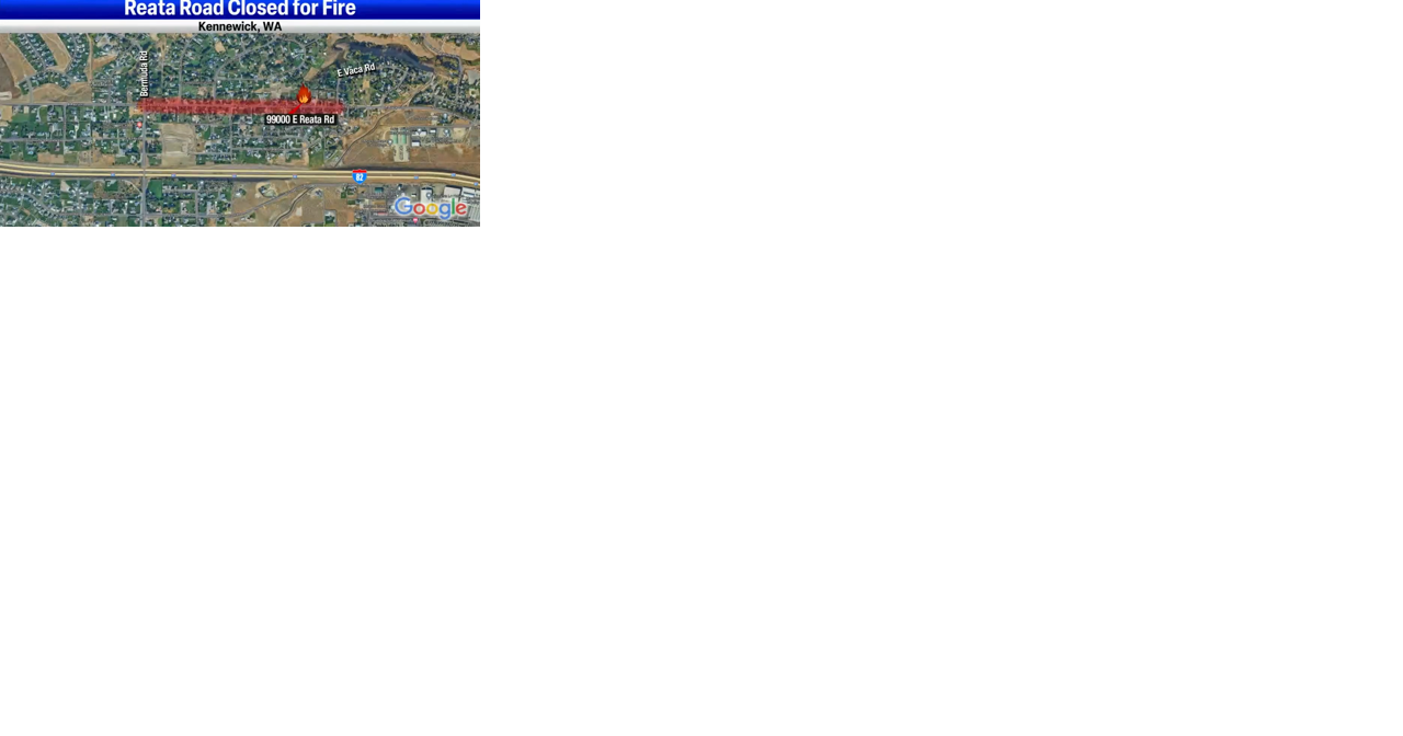 Reata Road closed in Kennewick due to building fire - Vimarsana News