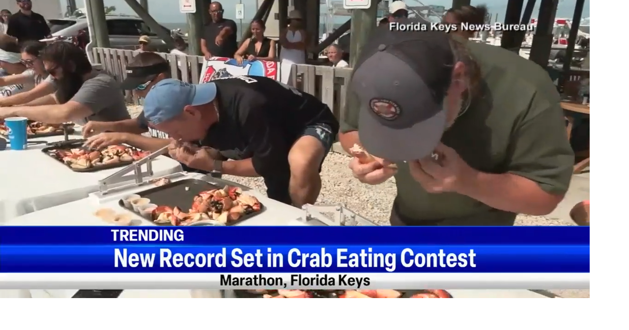 Trending Florida crab eating record Top Video