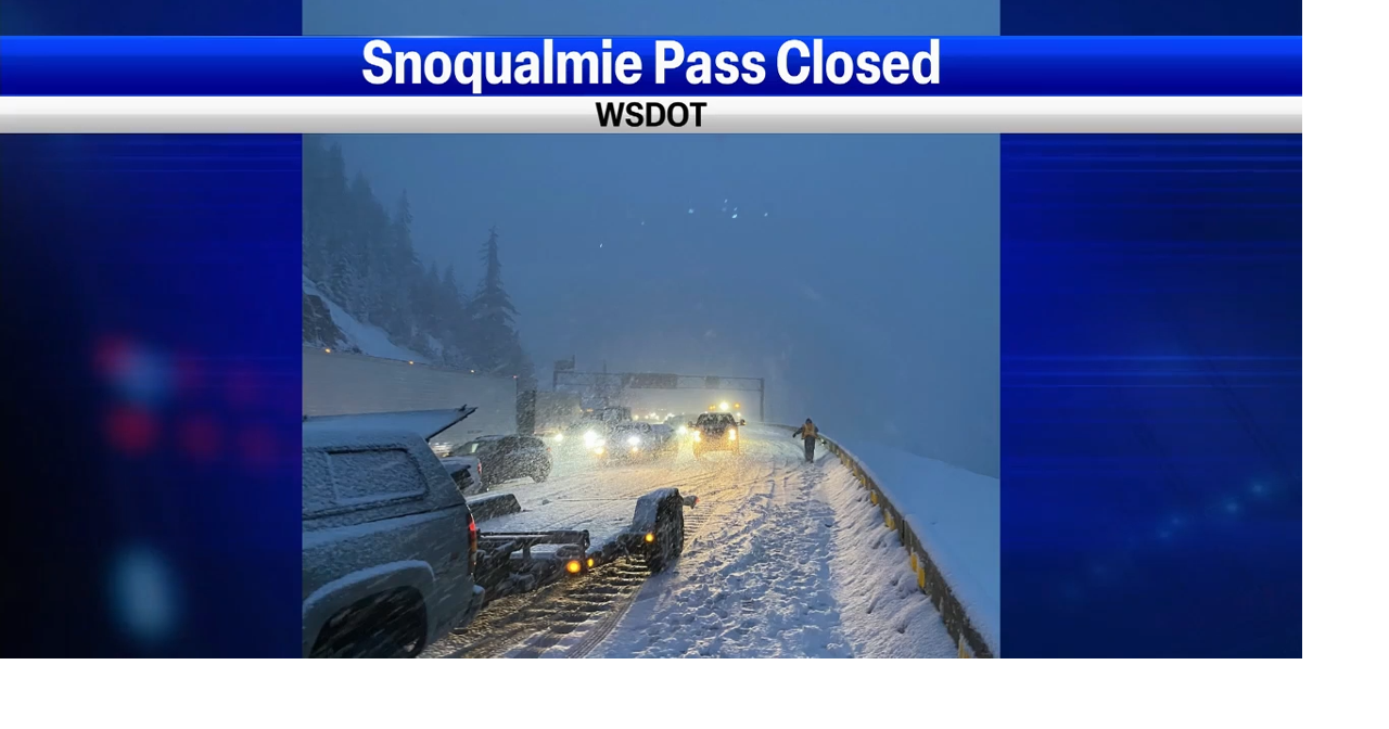 Snoqualmie Pass closed in both directions after crashes Topvideo
