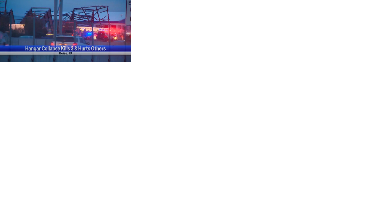 Three people killed and nine injured in hangar collapse on grounds of Boise, Idaho, airport - Vimarsana News