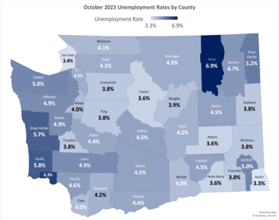 State unemployment report (October 2023)